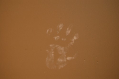 Jack's Bathroom Mess - handprint